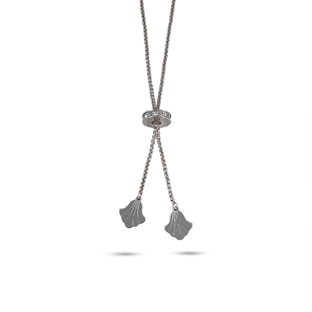 Pave Hamsa Tennis Bolo Bracelet Rhodium Plated