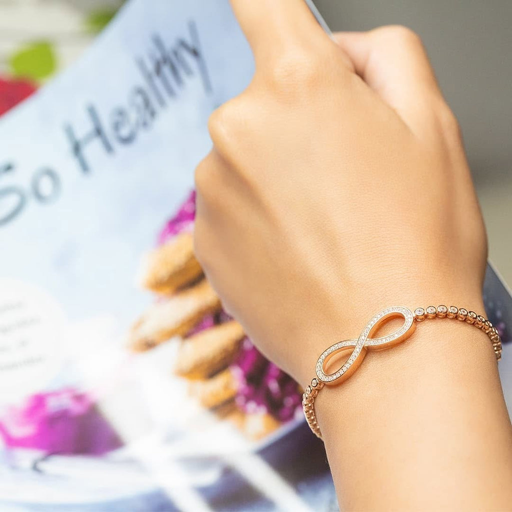 Sterling Silver Infinity Symbol Bolo Bracelet