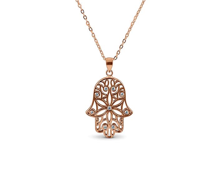 925 Silver Hamsa (Guru) Necklace - Mosaic Jewels