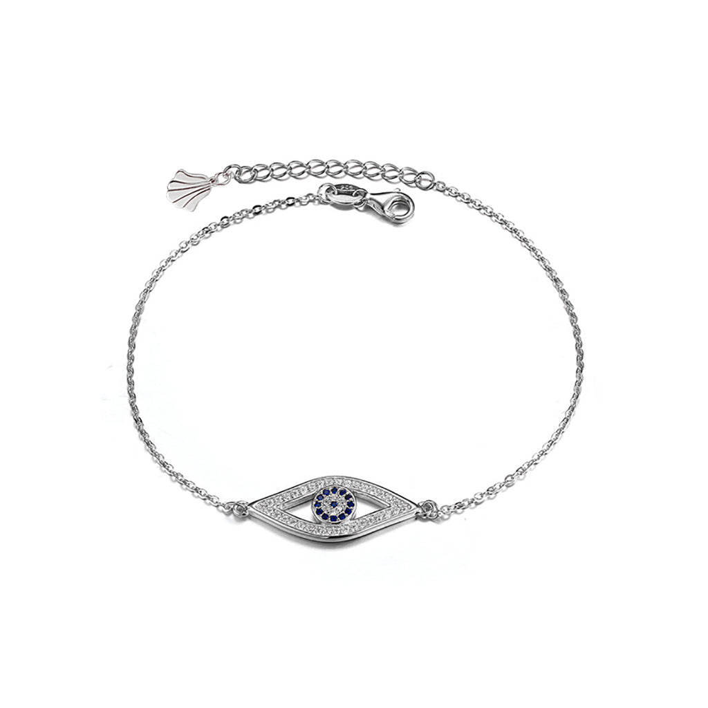 Sterling Silber Evil Eye Armband - Mosaik Juwelen