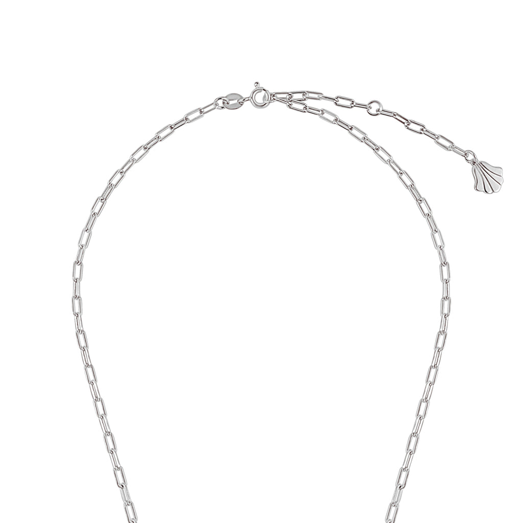 Sterling Silber Hamsa (Destiny) Büroklammer Kette Halskette - Mosaik Juwelen