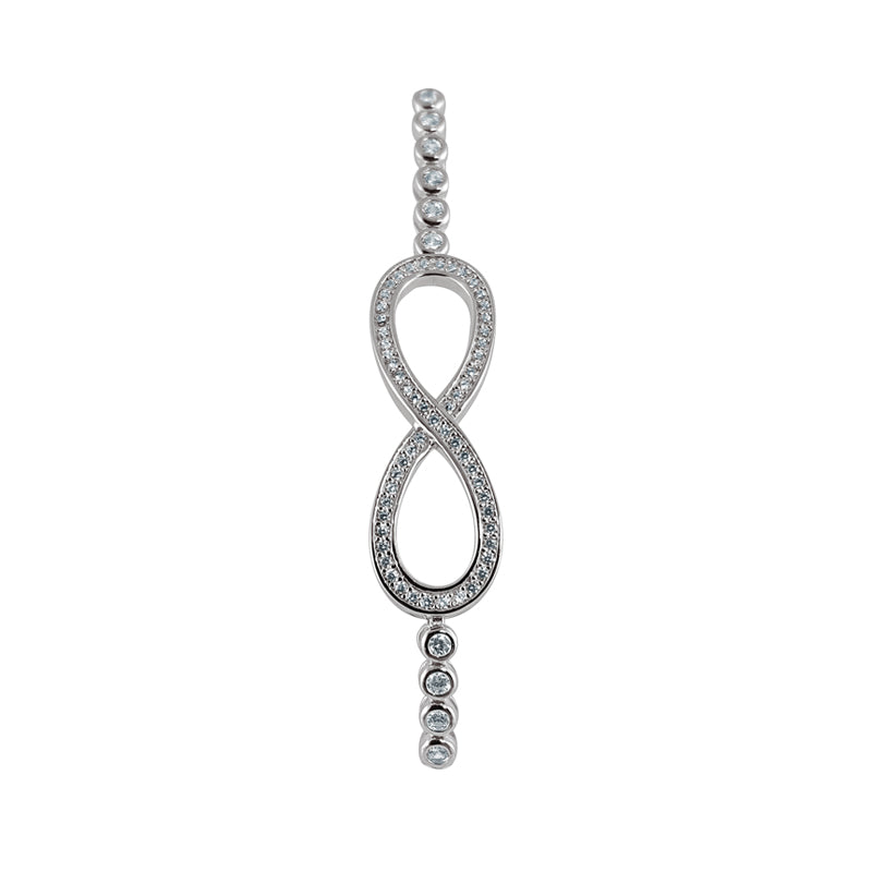 Sterling Silber Infinity Tennis Armband - Mosaik Juwelen